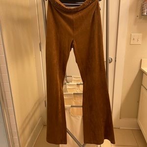 Suede pants